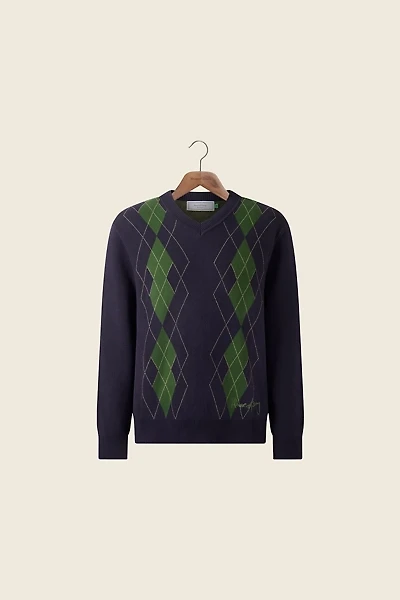 House Of Sunny The Argyle V-Neck Jumper