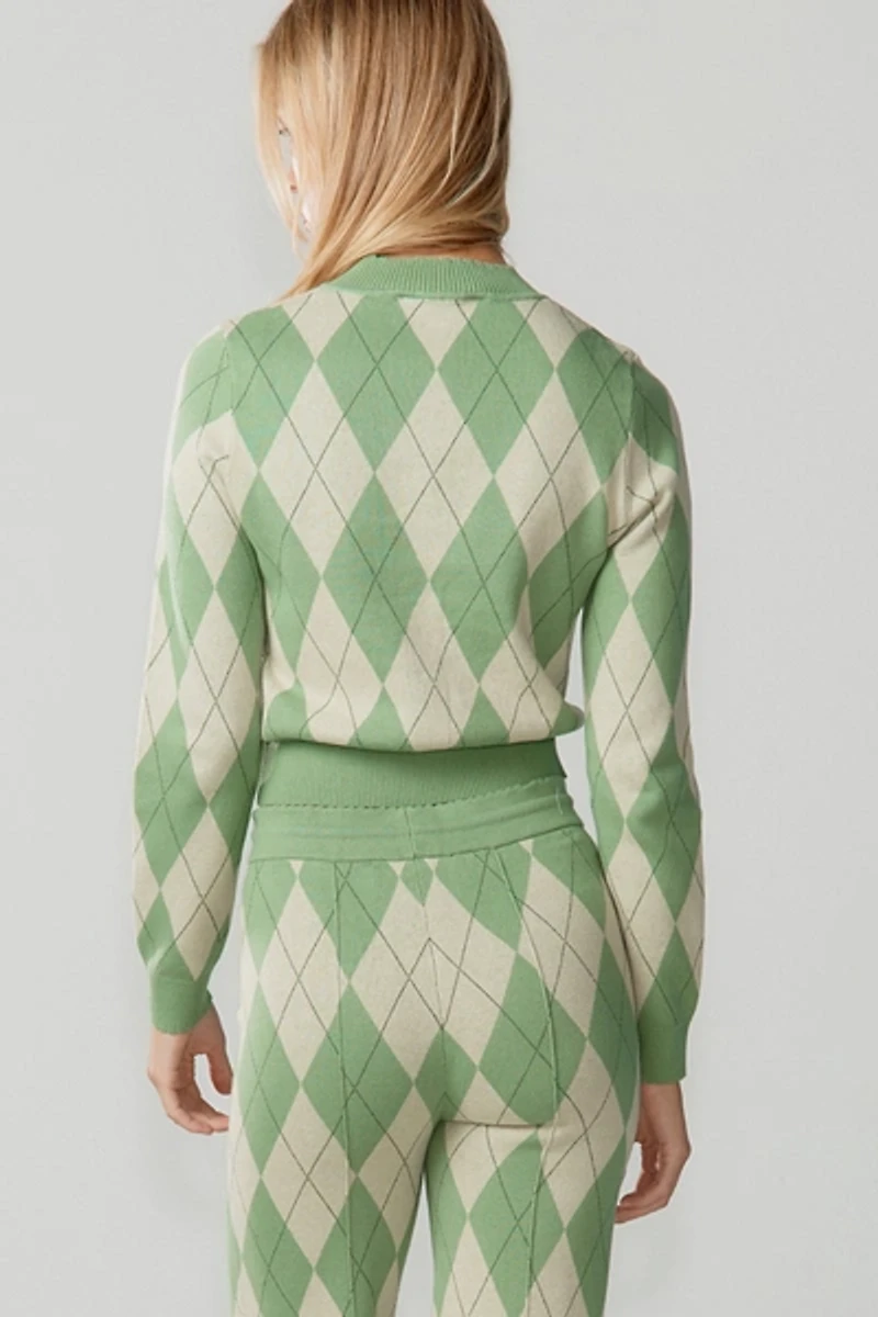 House Of Sunny Argyle Lounge Cardigan
