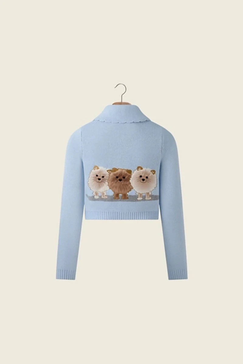 House Of Sunny Pom Tripper Cardigan