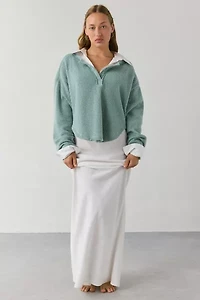 Out From Under Living The Dream Waffle Knit Long Sleeve Henley Tee