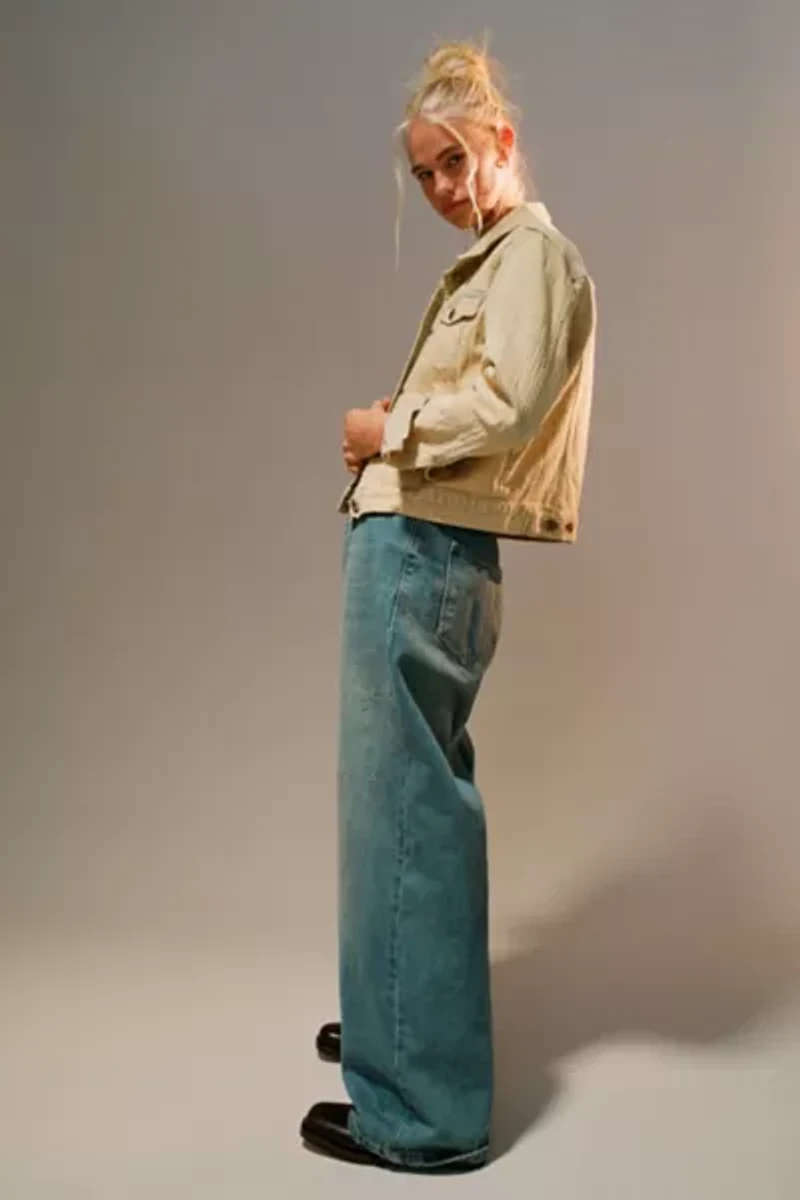 ReMADE By UO Overdyed Fitted Denim Jacket