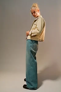 ReMADE By UO Overdyed Fitted Denim Jacket