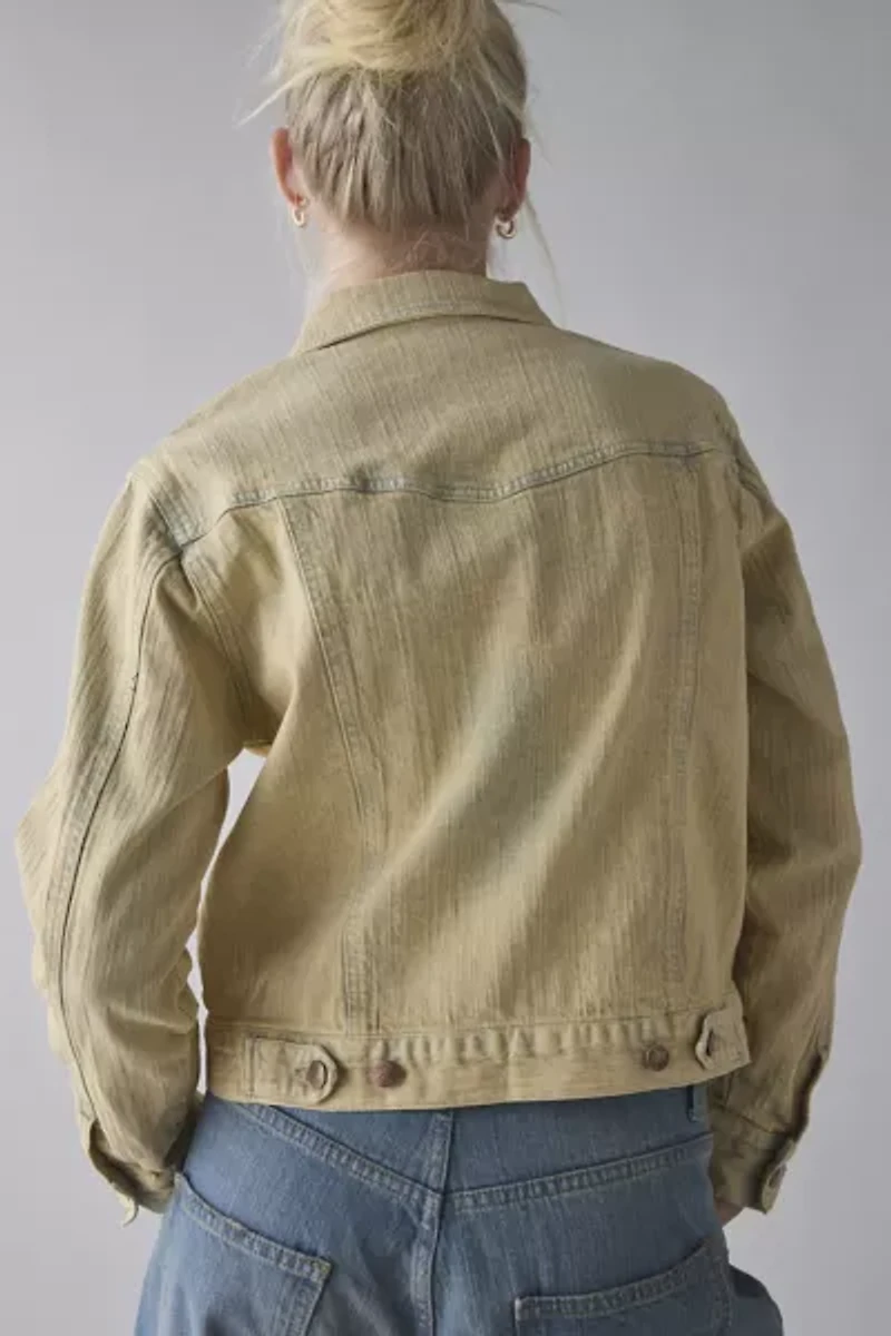 ReMADE By UO Overdyed Fitted Denim Jacket