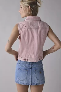 ReMADE By UO Overdye Denim Vest Top