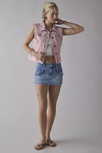 ReMADE By UO Overdye Denim Vest Top