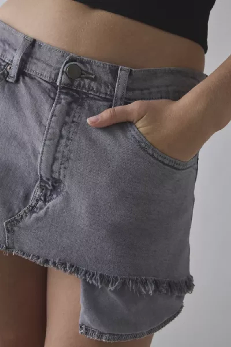 ReMADE By UO Overdyed Denim Mini Skirt
