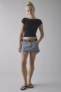 ReMADE By UO Overdyed Denim Mini Skirt