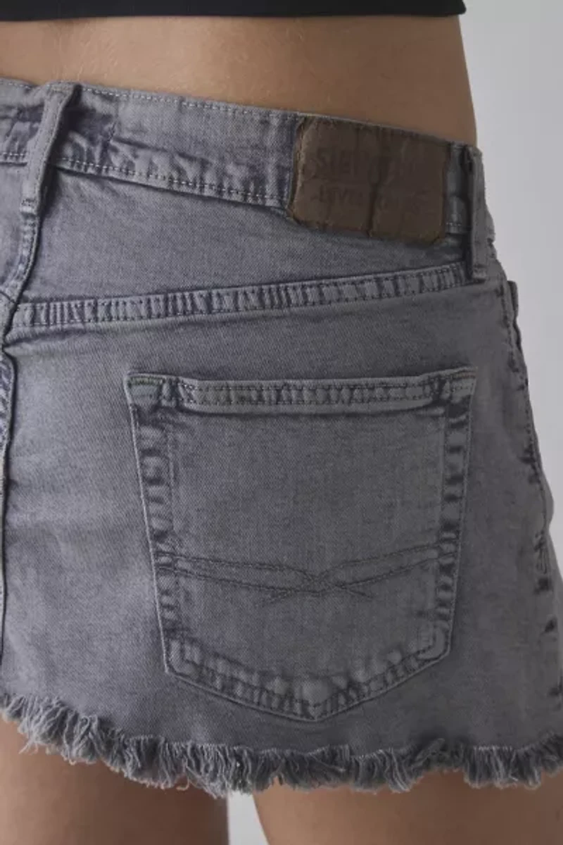 ReMADE By UO Overdyed Denim Mini Skirt