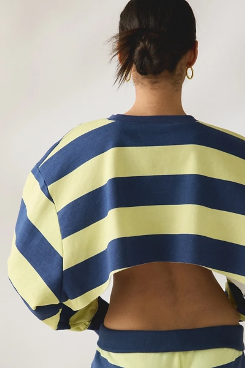 Out From Under Hang Back V-Neck Long Sleeve Cropped Pullover