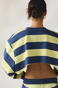 Out From Under Hang Back V-Neck Long Sleeve Cropped Pullover