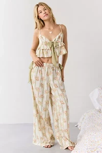 Out From Under Sweet Nothings Tie-Front Bow Babydoll Tank Top