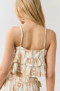 Out From Under Sweet Nothings Tie-Front Bow Babydoll Tank Top