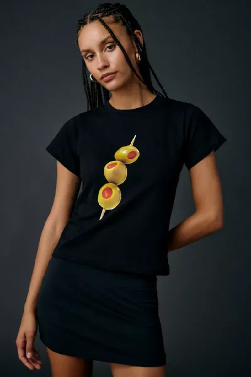 Tyler McGillivary Stella Extra Olive Graphic Baby Tee