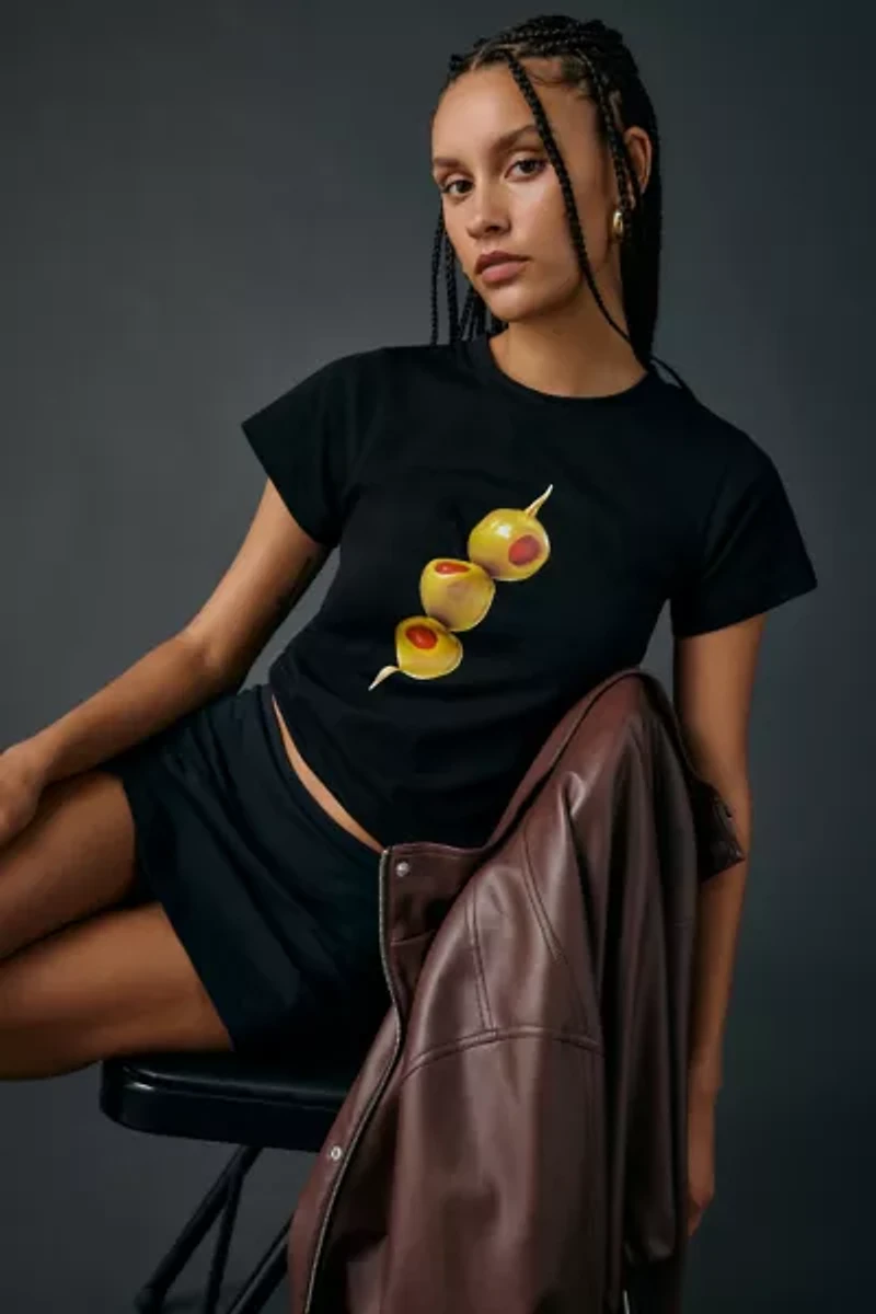 Tyler McGillivary Stella Extra Olive Graphic Baby Tee