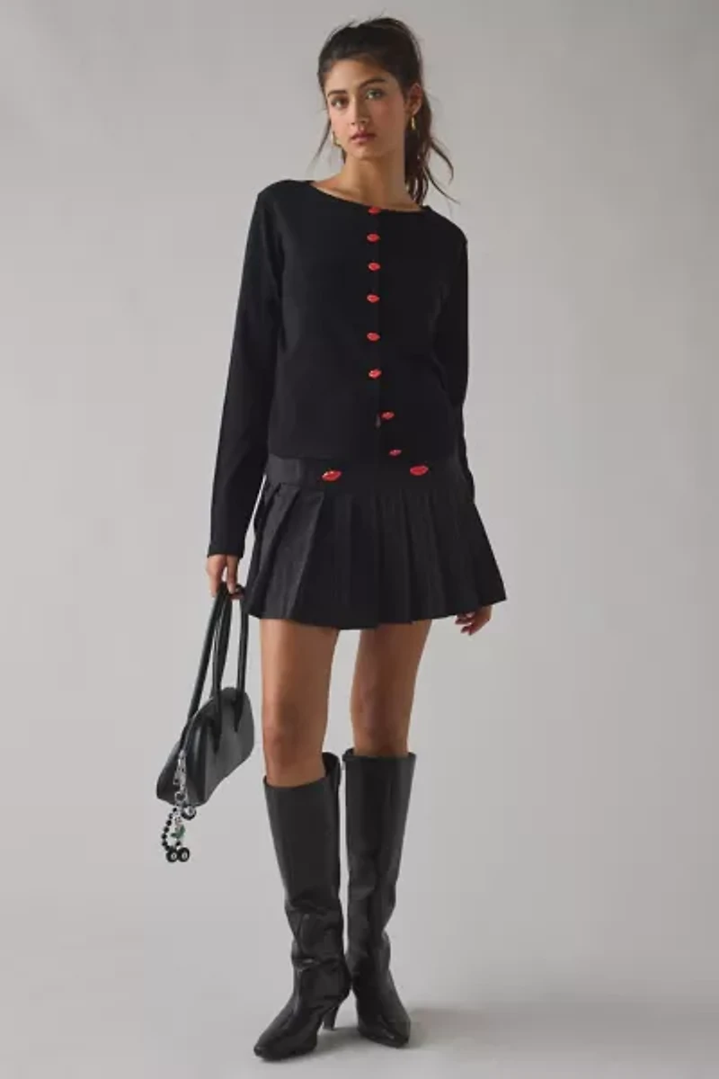 Tyler McGillivary Kisses Cropped Cardigan