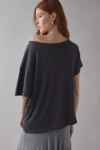 BDG Courtney Off-The-Shoulder Oversized Tee