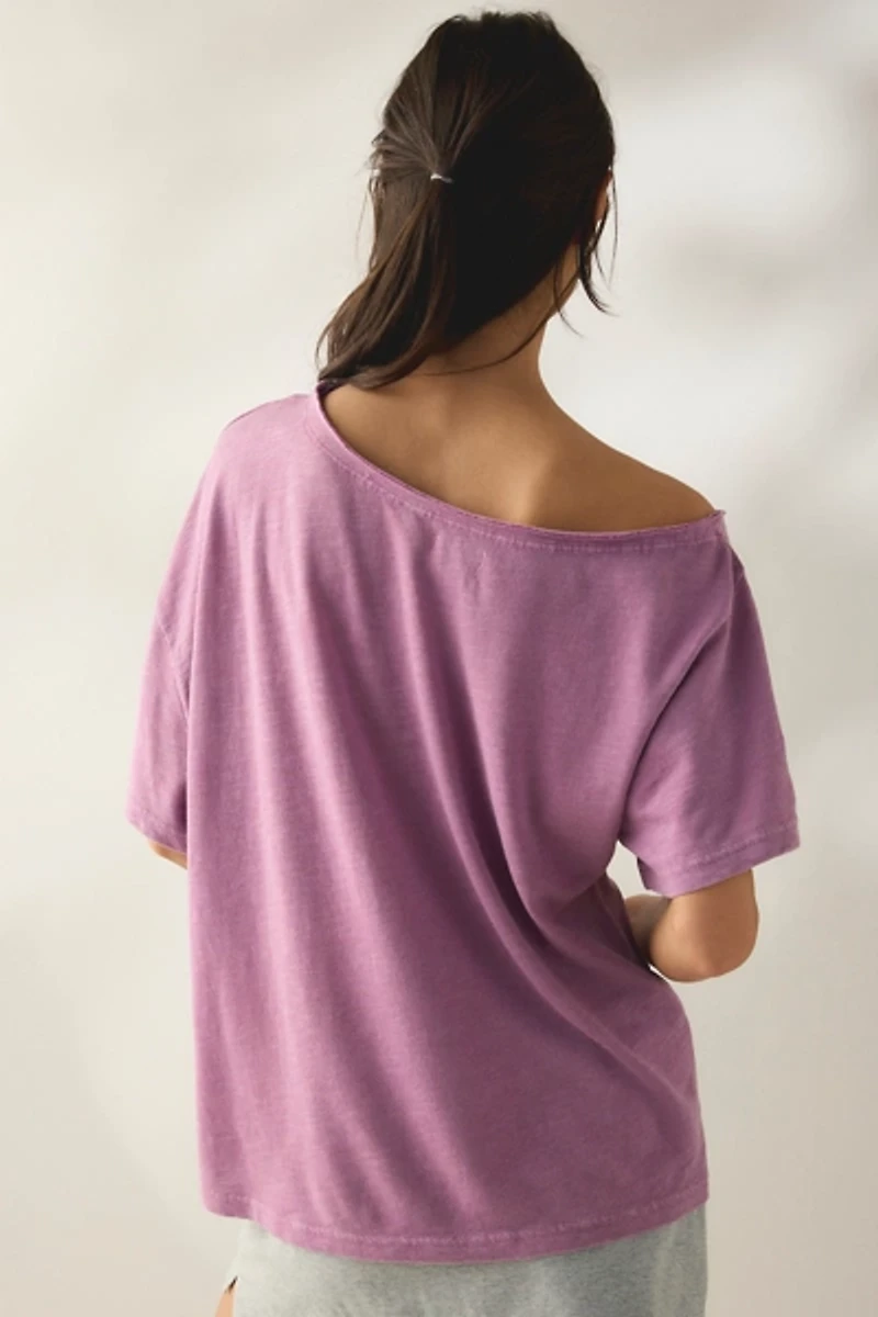BDG Courtney Off-The-Shoulder Oversized Tee
