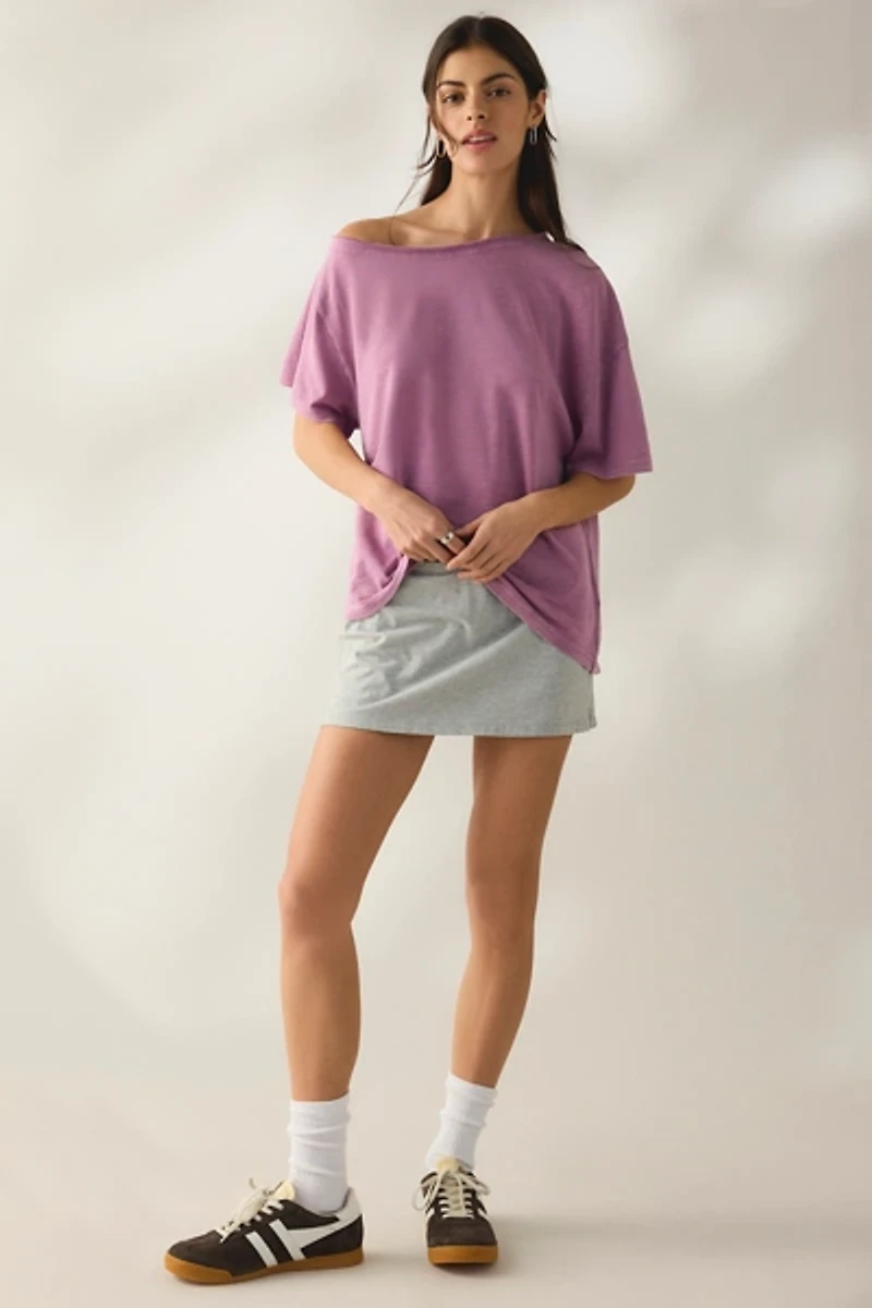 BDG Courtney Off-The-Shoulder Oversized Tee