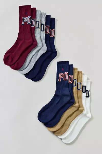 Polo Ralph Lauren Classic Varsity Crew Sock 6-Pack