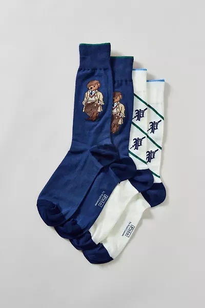 Polo Ralph Lauren Charles Bear Trouser Sock 2-Pack