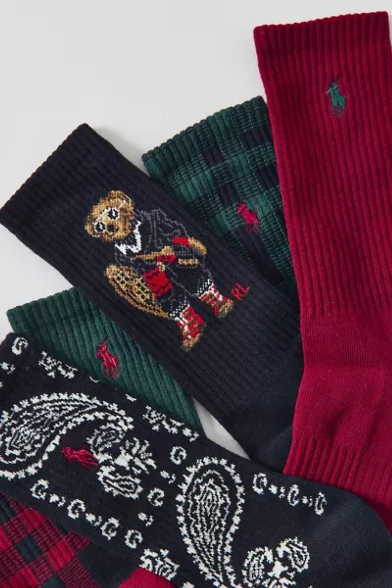Polo Ralph Lauren Patterned Crew Sock 6-Pack