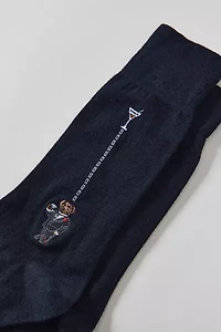 Polo Ralph Lauren Embroidered Martini Bear Crew Sock