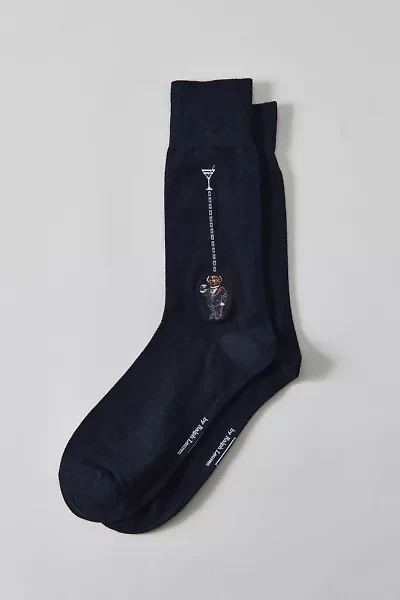 Polo Ralph Lauren Embroidered Martini Bear Crew Sock