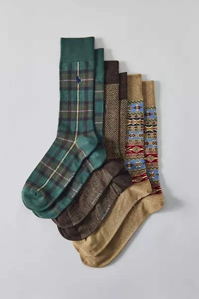 Polo Ralph Lauren Novelty Dress Sock 3-Pack