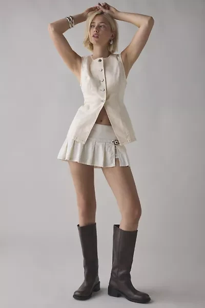 BDG Blanche Longline Denim Vest Top