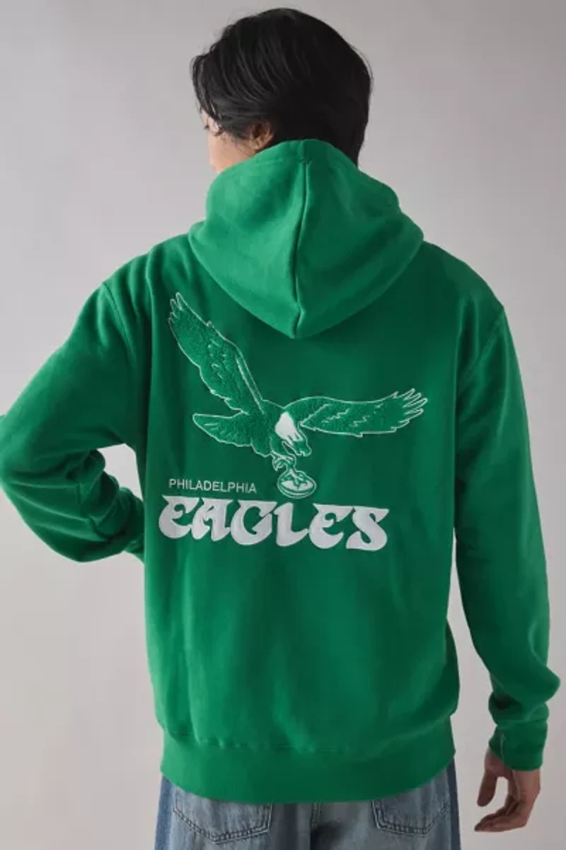 NFL Philadelphia Eagles UO Exclusive Chenille Patch Hoodie Sweatshirt