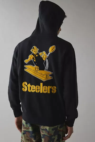 NFL Pittsburgh Steelers UO Exclusive Chenille Patch Hoodie Sweatshirt