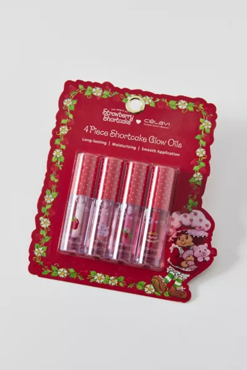 Célavi X Strawberry Shortcake Glow Lip Oil Set