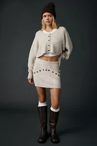 Zemeta Foam Knit Mini Skirt