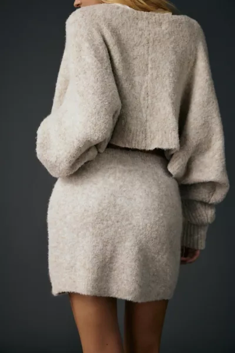 Zemeta Foam Knit Mini Skirt