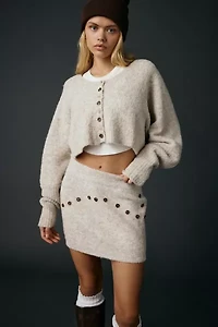 Zemeta Foam Knit Mini Skirt