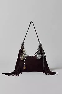 Silence + Noise Bella Suede Fringe Bag