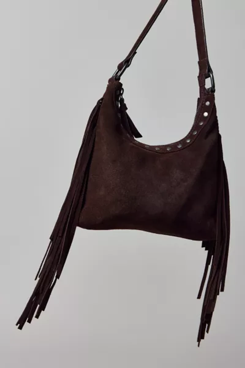 Silence + Noise Bella Suede Fringe Bag