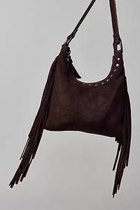 Silence + Noise Bella Suede Fringe Bag