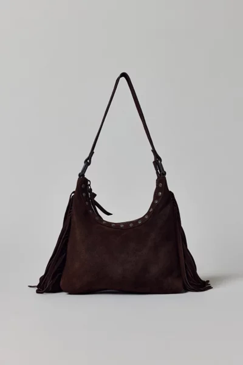 Silence + Noise Bella Suede Fringe Bag