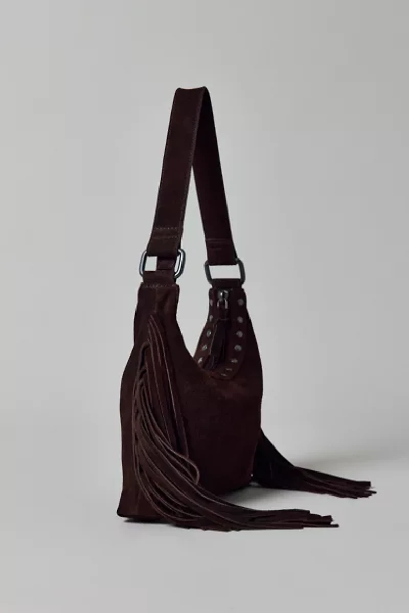Silence + Noise Bella Suede Fringe Bag