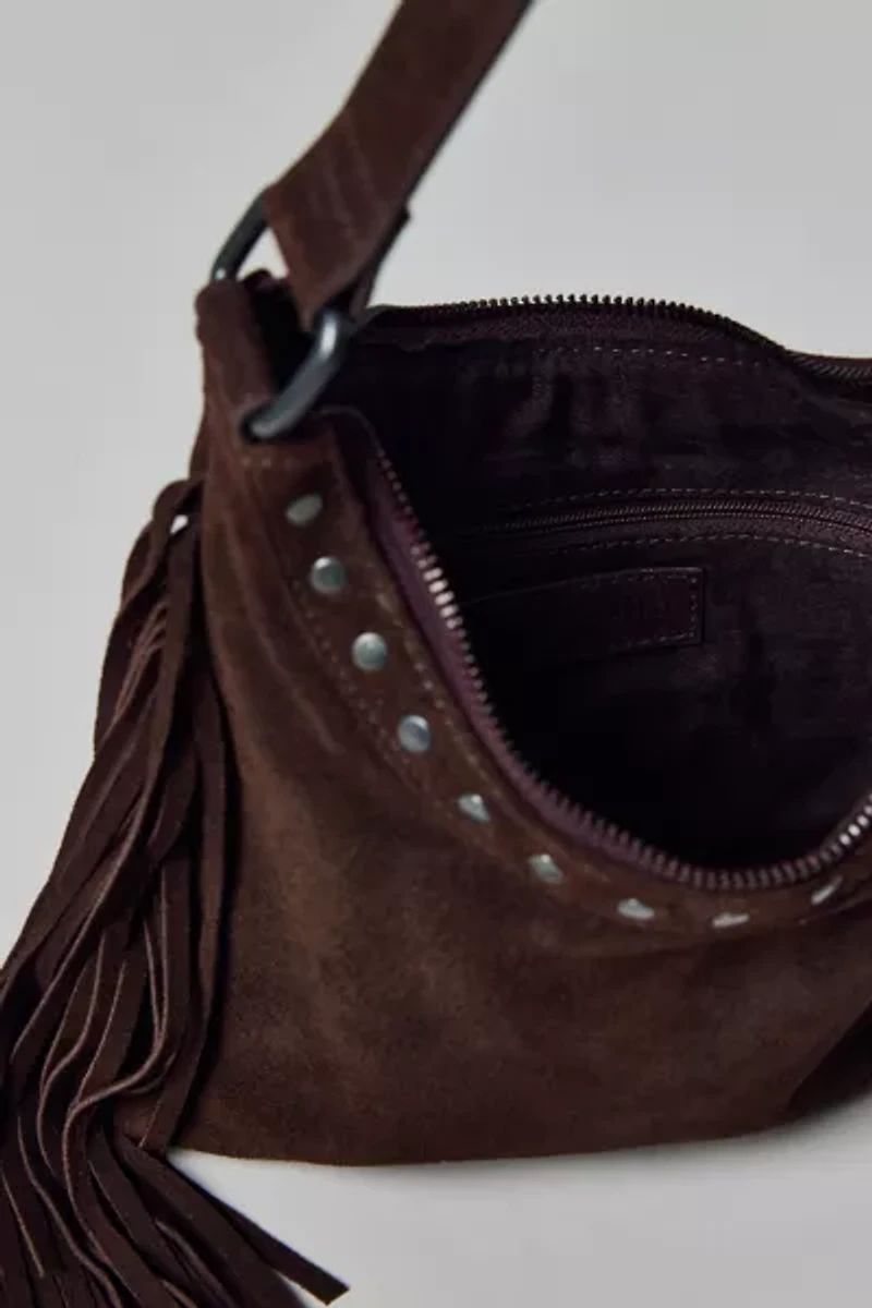 Silence + Noise Bella Suede Fringe Bag