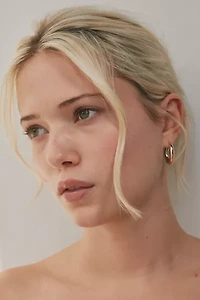 Mixed Metal Hoop Earring Set