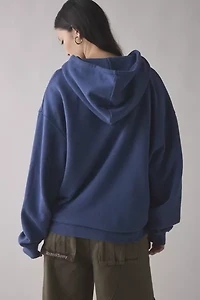 BDG Dusty Prep State Graphic Oversized Zip-Up Hoodie Sweatshirt