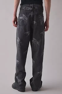 BDG Nitro Fly Print Baggy Fit Jean