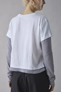 BDG Tye Long Sleeve Layered Twofer Tee