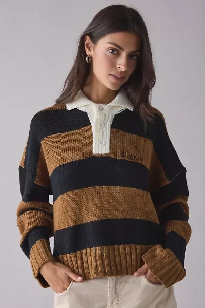 The Ragged Priest League Stripe Rugby Knit Sweater