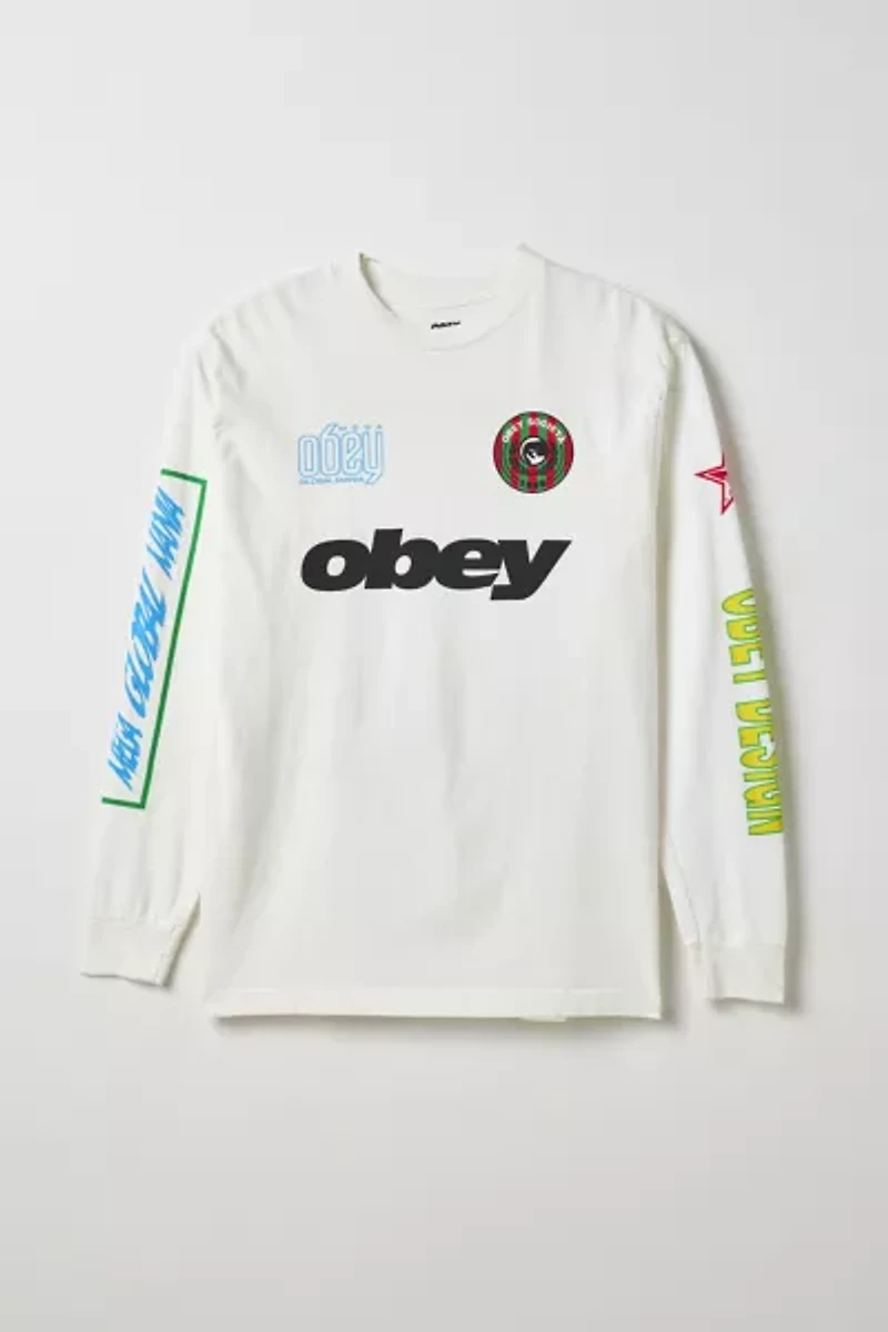 OBEY Global Logo Long Sleeve Tee