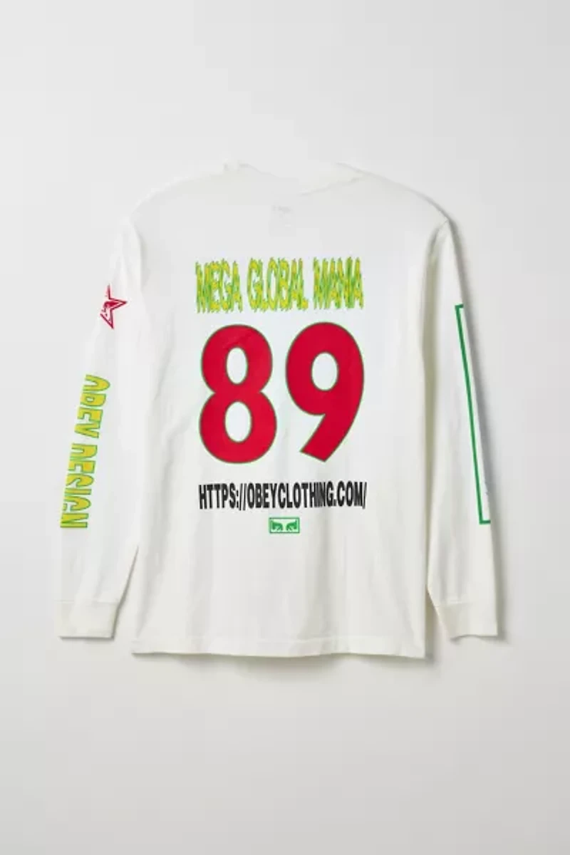 OBEY Global Logo Long Sleeve Tee