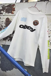 OBEY Global Logo Long Sleeve Tee