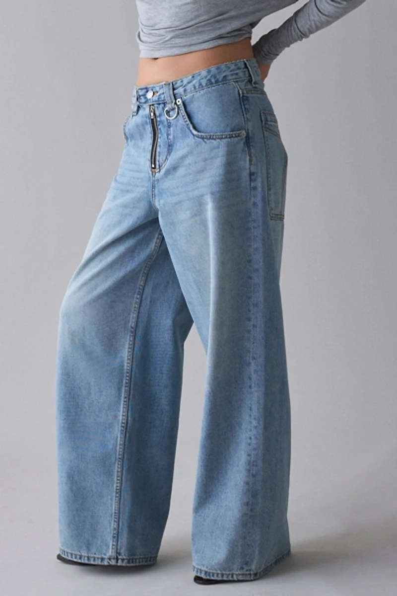 The Ragged Priest Light Wash Slim Sweeper Jean